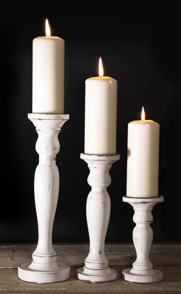 Kerzenständer Vintage weiß