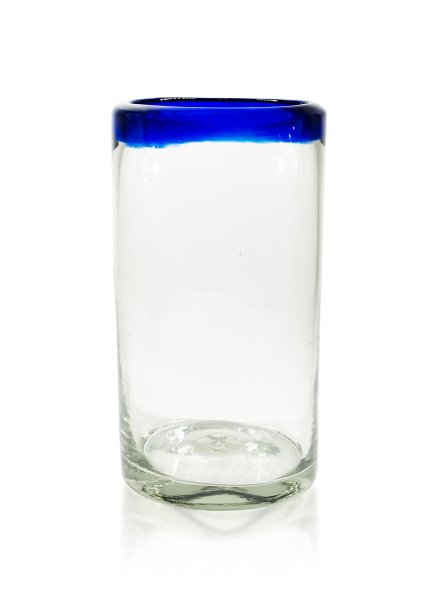 Trinkglas, blau