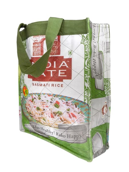 Einkaufstasche groß aus Reissäcken